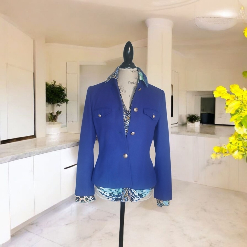 Chic Royal Blue Women's Blazer